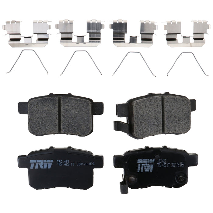 Rear Disc Brake Pad Set for Honda Accord 2008 TRW  Pro TRC1451