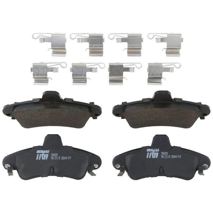 Rear Disc Brake Pad Set for Mercury Cougar 2001 - 2002 TRW  Pro TRM0899