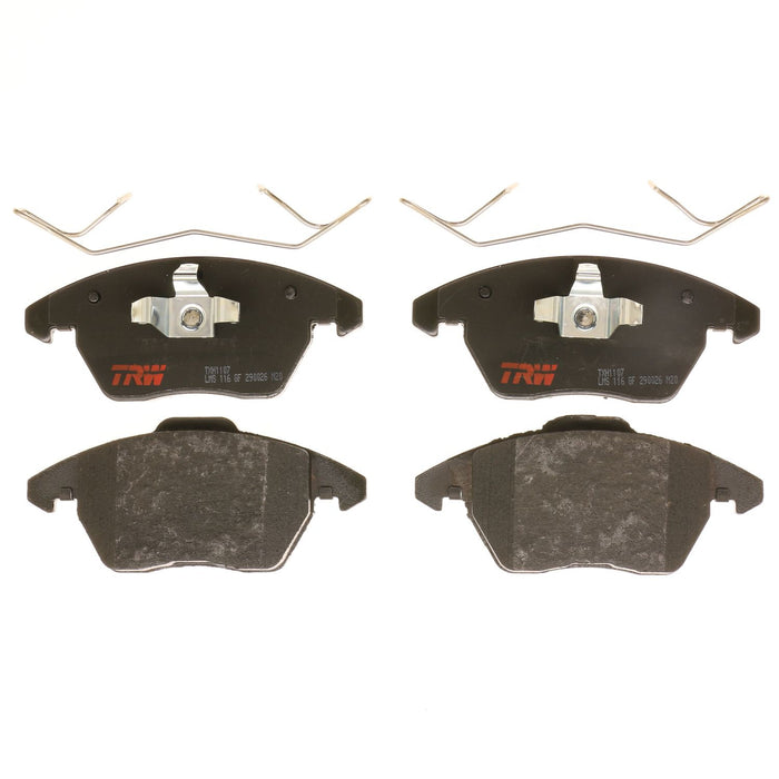 Front Disc Brake Pad Set for Volkswagen Jetta 2010 - 2018 TRW  Ultra TXH1107
