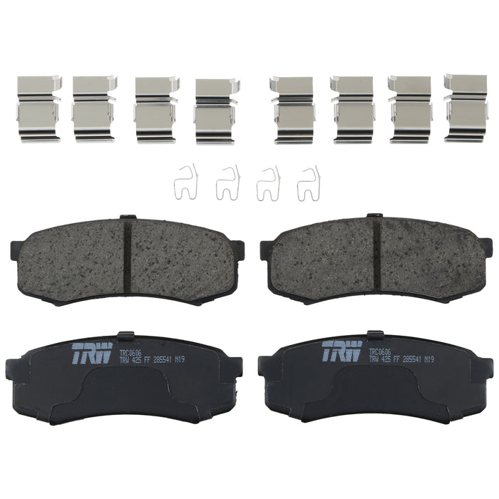 Rear Disc Brake Pad Set for Toyota 4Runner 2003 - 2024 TRW  Pro TRC0606