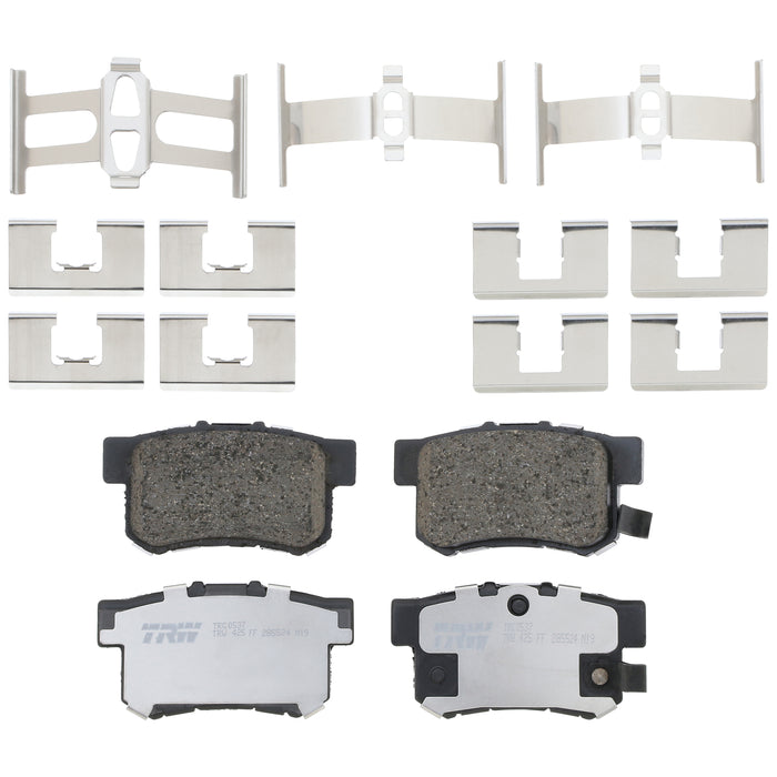 Rear Disc Brake Pad Set for Honda Civic 2005 - 2015 TRW  Pro TRC0537