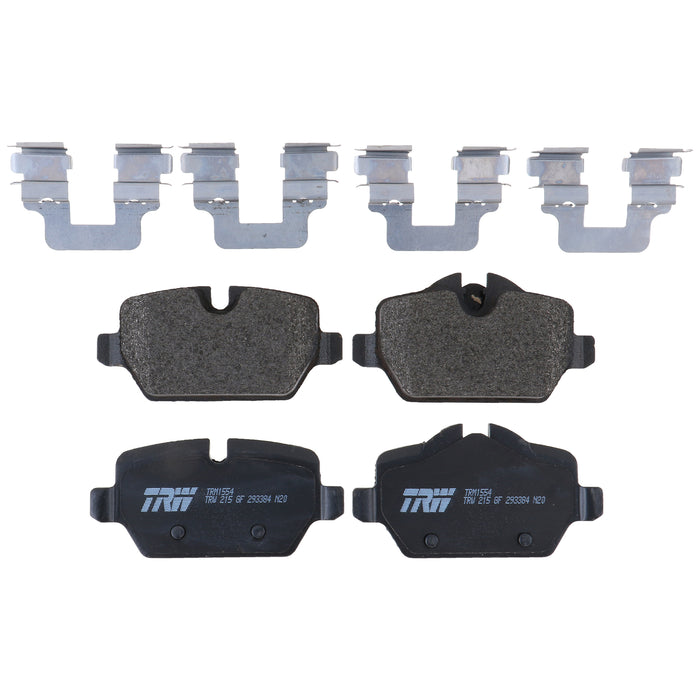 Rear Disc Brake Pad Set for Mini Cooper Countryman 2011 - 2016 TRW  Pro TRM1554