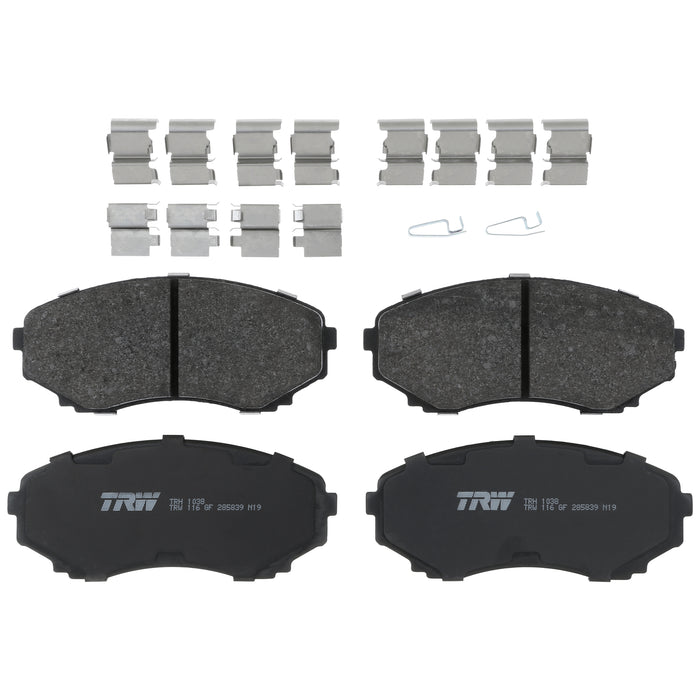 Front Disc Brake Pad Set for Mazda MPV 2000 - 2006 TRW  Pro TRH1038