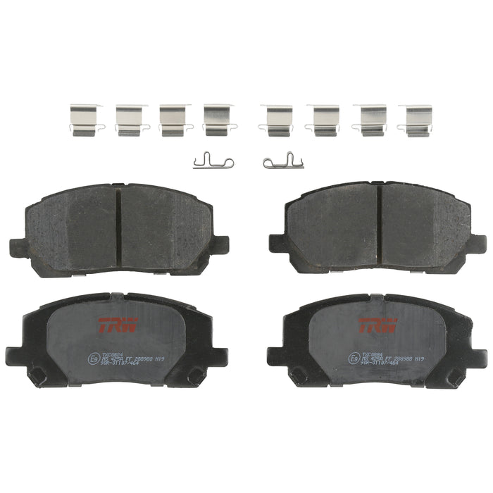 Front Disc Brake Pad Set for Toyota Highlander 2001 - 2007 TRW  Ultra TXC0884