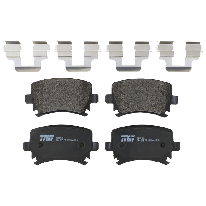 Rear Disc Brake Pad Set for Volkswagen Jetta 2005 - 2010 TRW  Pro TRM1108