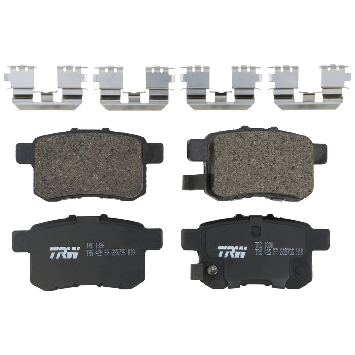 Rear Disc Brake Pad Set for Honda Accord 2008 - 2009 TRW  Pro TRC1336